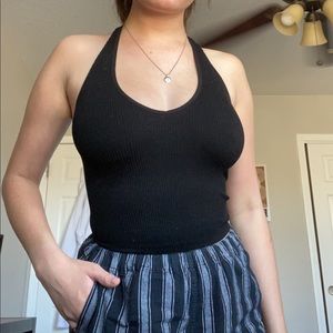 UO// Out From Under Jackie Seamless Halter Bra Top